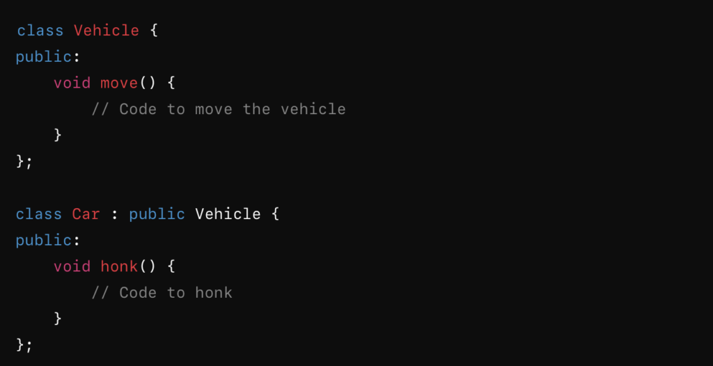 OOP Using Cpp inheritance